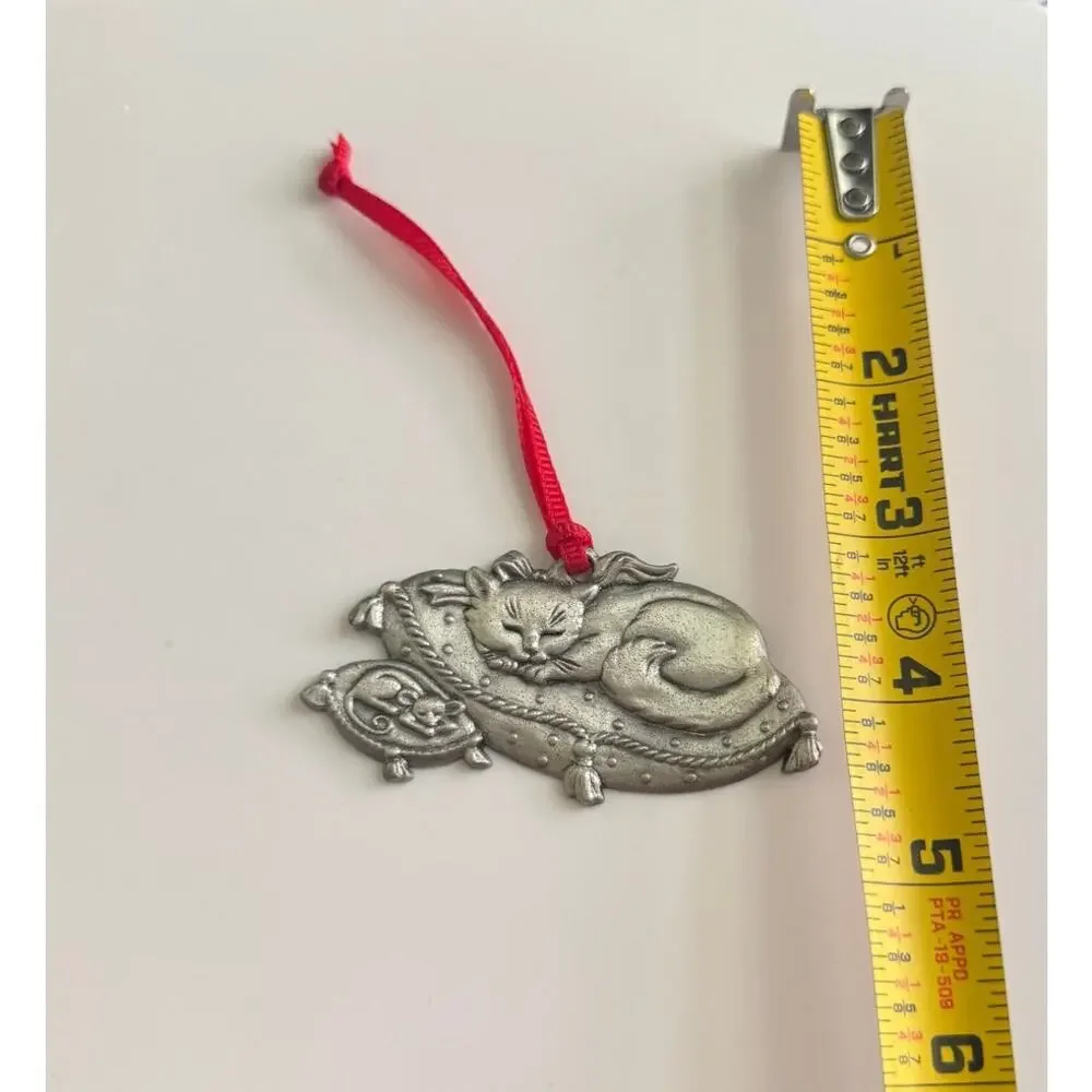 Madison Ave Night Before Christmas NotA Creature Was Stirring Cat Mouse Ornament